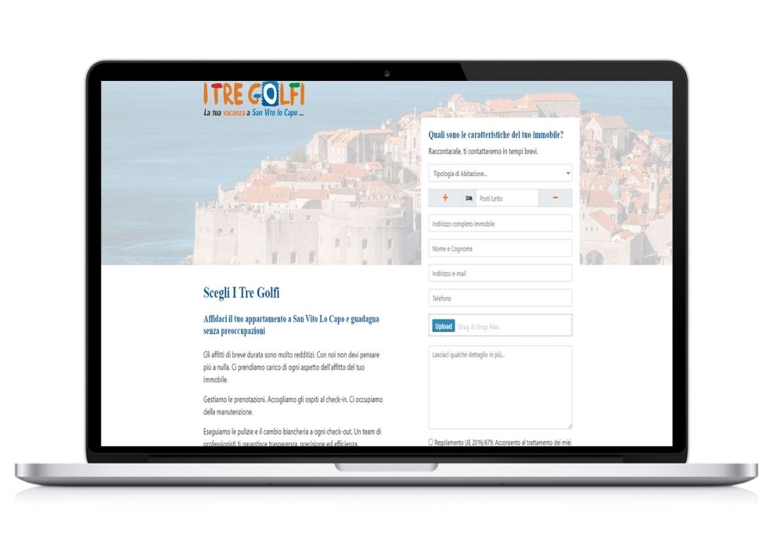 landing page itregolfi Ricerca agenzia web palermo 2020