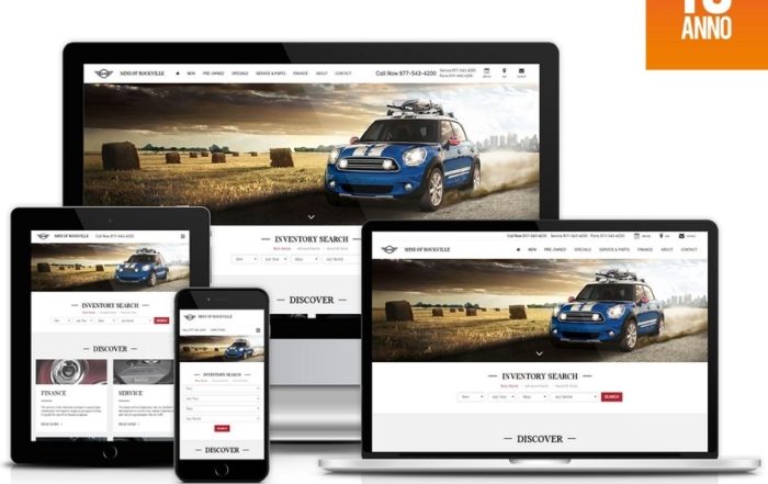 sito web visualizzato su più dispositivi